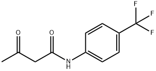 3-氧-N-(4-三氟甲基苯基)丁酰胺 结构式