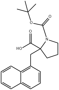 BOC-Α-(1-NAPHTHYLMETHYL)-DL-PRO-OH 结构式