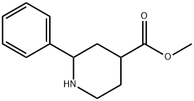 2-苯基哌啶-4-甲酸甲酯 结构式