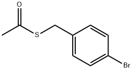 4-溴-Α-甲苯硫代乙酸 结构式