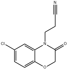 6-Chloro-3-oxo-2,3-dihydro-4H-1,4-benzoxazine-4-propionitrile