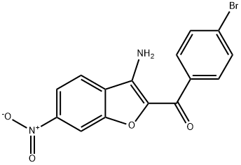 3-氨基-2-(4-溴苄基)-6-硝基苯并呋喃 结构式
