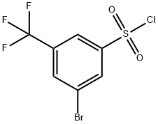 3-溴-5-(三氟甲基)苯磺酰氯 结构式