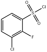 3-氯-2-氟苯磺酰氯 结构式