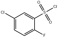 5-氯-2-氟苯磺酰基氯 结构式
