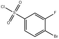 4-溴-3-氟苯磺酰氯 结构式