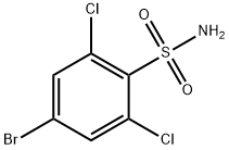 4-溴-2,6-二氯苯磺酰胺 结构式
