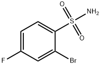 2-溴-4-氟苯磺酰胺 结构式