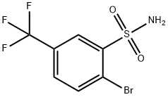 2-溴-5-(三氟甲基)苯磺酰胺 结构式