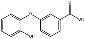 m-(o-Hydroxyphenoxy)benzoic acid 结构式