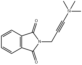 N-[3-(三甲基硅基)-2-丙炔基]邻苯二甲酰亚胺 结构式