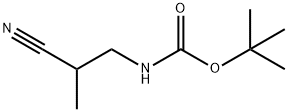 (2-氰丙基)氨基甲酸叔丁酯 结构式