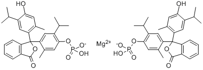 百里酚酞单磷酸镁盐 结构式