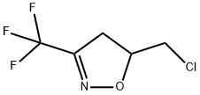 Isoxazole, 5-(chloromethyl)-4,5-dihydro-3-(trifluoromethyl)- (9CI) 结构式