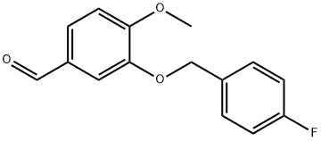 3-(4-氟-苄氧基)-4-甲氧基-苯甲醛 结构式