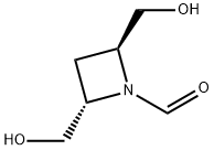 1-Azetidinecarboxaldehyde, 2,4-bis(hydroxymethyl)-, (2S,4S)- (9CI) 结构式