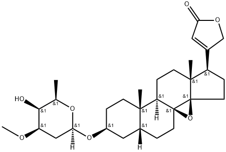 欧夹竹桃苷乙 结构式