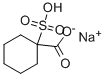 sodium hydrogen-1-sulphocyclohexanecarboxylate 结构式