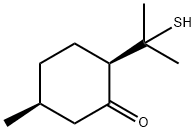 (2R,5S)-2-(1-Mercapto-1-methylethyl)-5-methylcyclohexanone 结构式