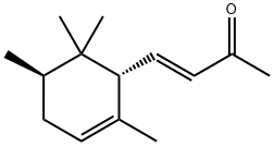 (3E)-4-[(1R,5R)-5,6,6-Trimethyl-2-methylenecyclohexane-1-yl]-3-butene-2-one 结构式