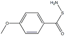 S-(p-Methoxybenzoyl)thiohydroxylamine 结构式