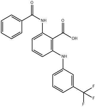 Benzoic  acid,  2-(benzoylamino)-6-[[3-(trifluoromethyl)phenyl]amino]- 结构式