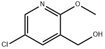 5-氯-2-甲氧基-3-吡啶甲醇 结构式