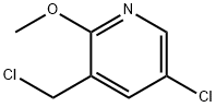 5-氯-3-(氯甲基)-2-甲氧基吡啶 结构式