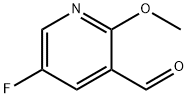 5-氟-2-甲氧基-3-吡啶甲醛 结构式