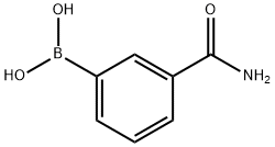 3-氨基甲酰基苯硼酸 结构式