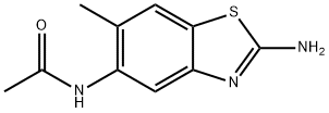 Acetamide, N-(2-amino-6-methyl-5-benzothiazolyl)- (9CI) 结构式