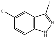 5-氯-3-碘-1H-吲唑 结构式