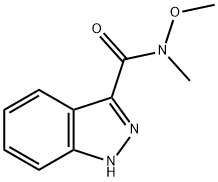 1H-INDAZOLE-3-(N-METHOXY-METHYL)CARBAMIDE 结构式