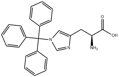 N-(三苯甲基)-L-组氨酸 结构式
