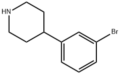 4-(3-溴苯基)哌啶 结构式