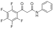 2,3,4,5,6-PENTAFLUORO-BETA-OXO-N-PHENYL-BENZENEPROPANAMIDE 结构式