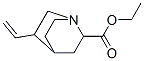 5-Ethenyl-1-azabicyclo[2.2.2]octane-2-carboxylic acid ethyl ester 结构式