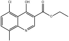 ETHYL 5-CHLORO-8-METHYL-4-OXO-1,4-DIHYDROQUINOLINE-3-CARBOXYLATE 结构式