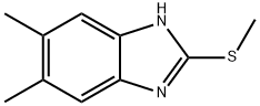 5,6-dimethyl-2-methylsulfanyl-1h-benzoimidazole 结构式