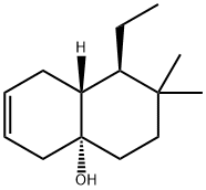 4a(2H)-Naphthalenol,1-ethyl-1,3,4,5,8,8a-hexahydro-2,2-dimethyl-,(1R,4aR,8aR)-(9CI) 结构式