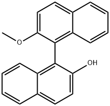 (R)-2'-甲氧基-[1,1']联萘-2-醇 结构式