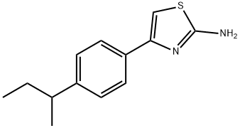 [4-(4-仲丁基苯基)噻唑-2-基]胺 结构式