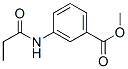 Benzoic acid, 3-[(1-oxopropyl)amino]-, methyl ester (9CI) 结构式