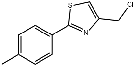 4-(氯甲基)-2-(4-甲基苯基)-1,3-噻唑 结构式