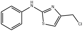 [4-(氯甲基)噻唑-2-基]-苯基-胺 结构式