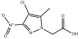 (4-氯-5-甲基-3-硝基-吡唑-1-基)-乙酸 结构式