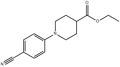 1-(4-氰基苯基L)-4-哌嗪羧酸乙酯 结构式