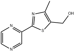 [4-METHYL-2-(2-PYRAZINYL)-1,3-THIAZOL-5-YL]METHANOL 结构式