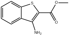 3-氨基苯并[B]噻吩-2-甲酸甲酯 结构式