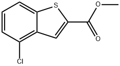 甲基 4-氯苯并[B]噻吩-2-羧酸酯 结构式
